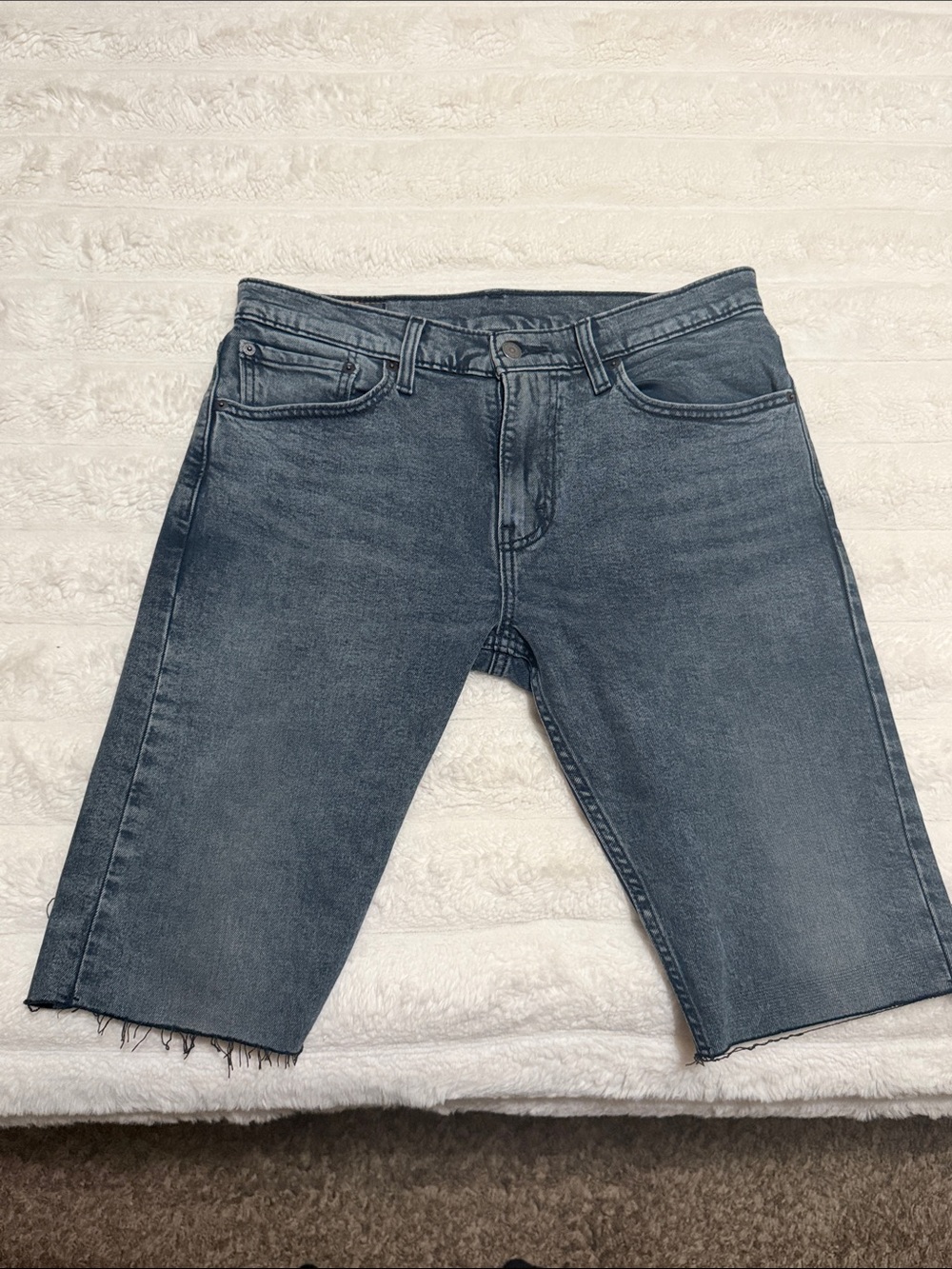 Levi's Men's Cutoff Denim Shorts - Faded Blue